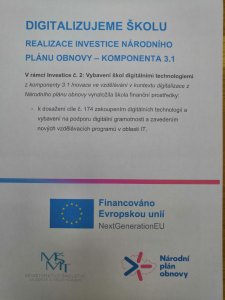 cíle č.174 DIGITALIZUJEME ŠKOLU